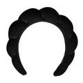 WFWJ Womens Spa Headband Headband for Washing Face Makeup Removal Shower Skincare (Black 1 Count)