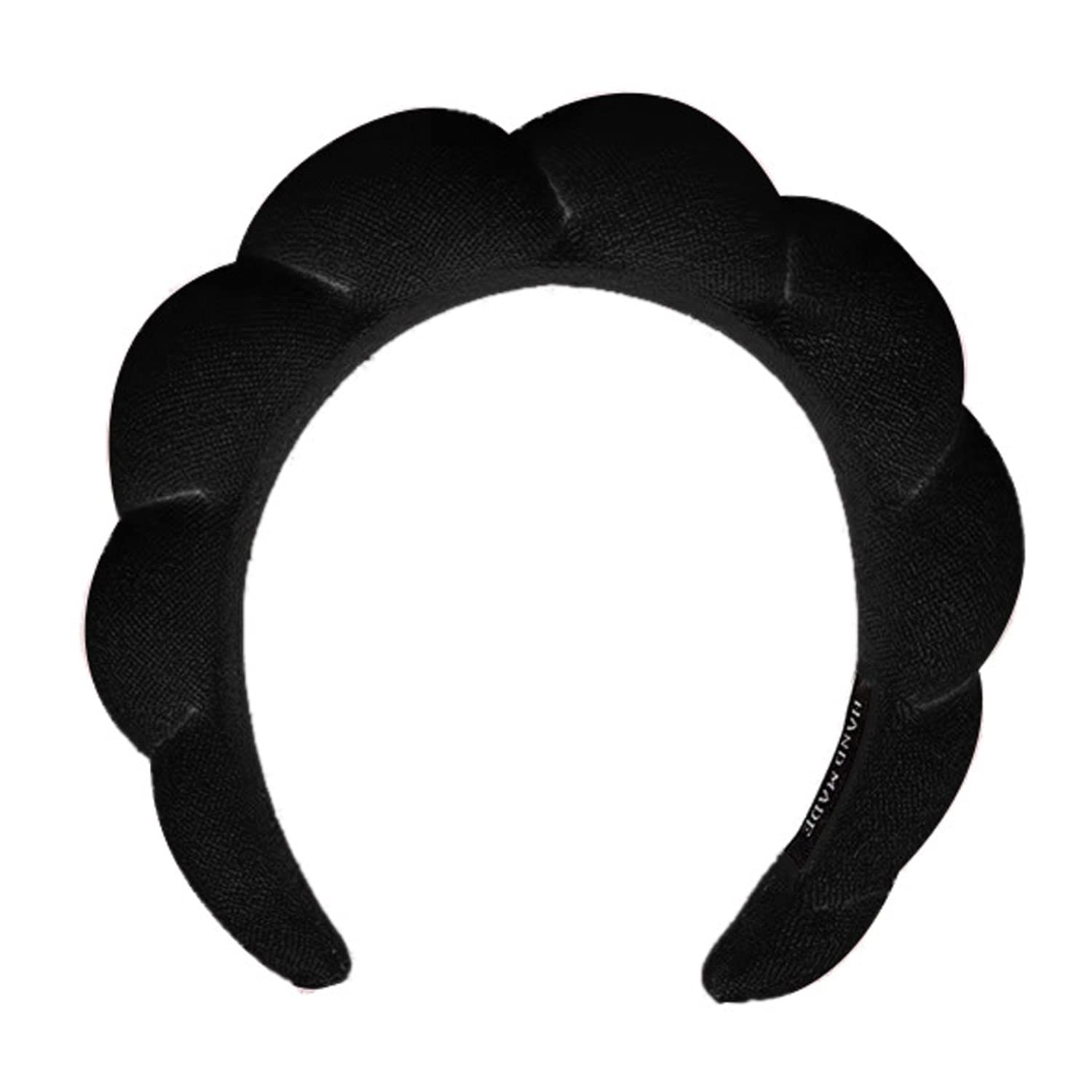 WFWJ Womens Spa Headband Headband for Washing Face Makeup Removal Shower Skincare (Black 1 Count)