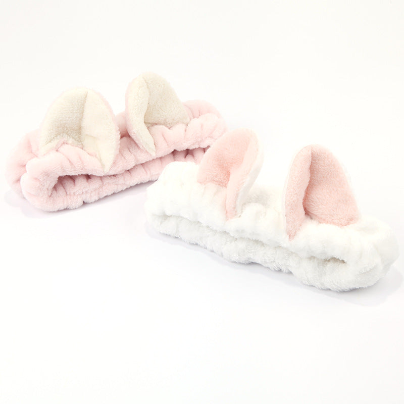 Women's Cute Cat Ear Headband for Makeup and Skincare