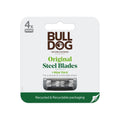 Bulldog Mens Skincare and Grooming Original Razor Blades Refills for Men 4 Count
