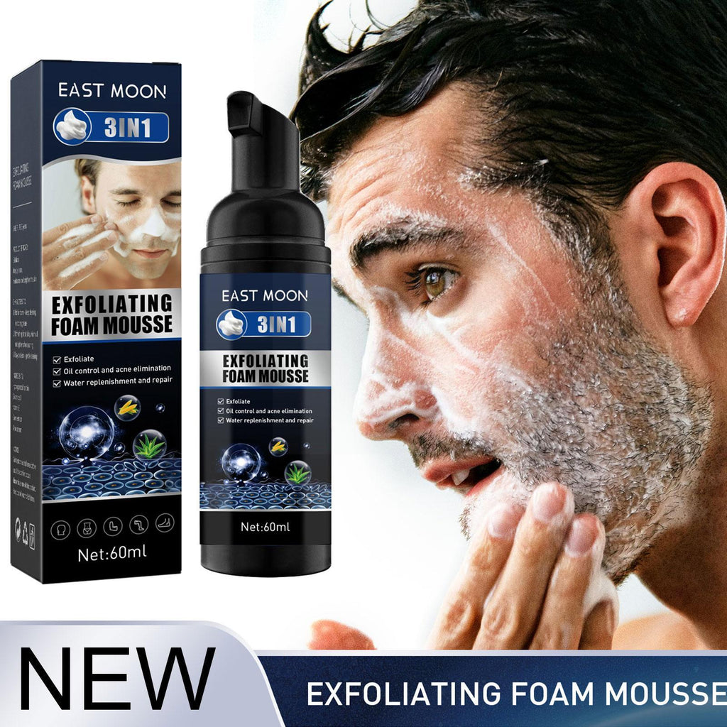 Men's Exfoliating Mousse for Acne and Oil Control