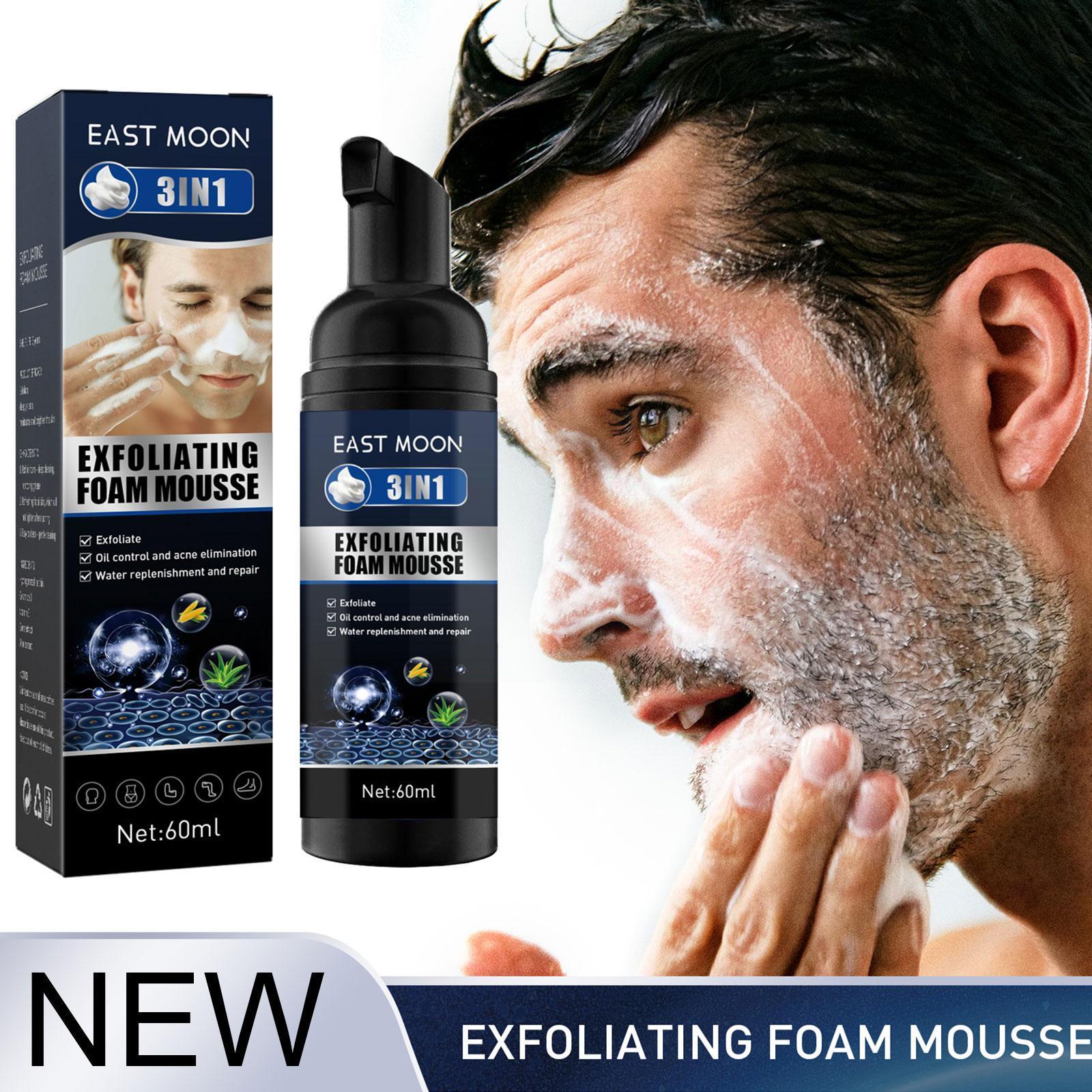 Men's Exfoliating Mousse for Acne and Oil Control