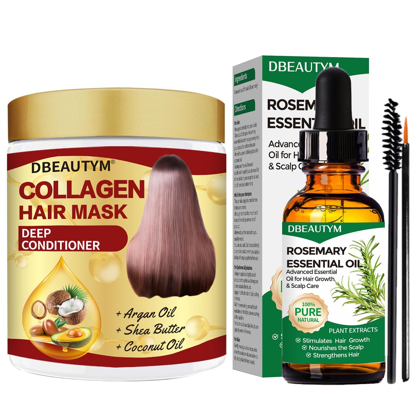 Rosemary Oil for Hair GrowthRosemary Essential OilsNatural Rosemary Oil for Hair Loss TreatmentStimulates Hair GrowthCollagen Hair Treatment Hair MaskNatural Deep Conditioner Hydrating Hair Mask