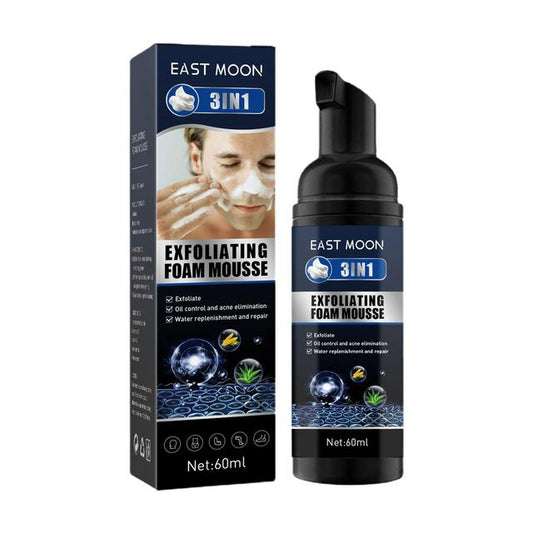 Men's Exfoliating Mousse for Acne and Oil Control