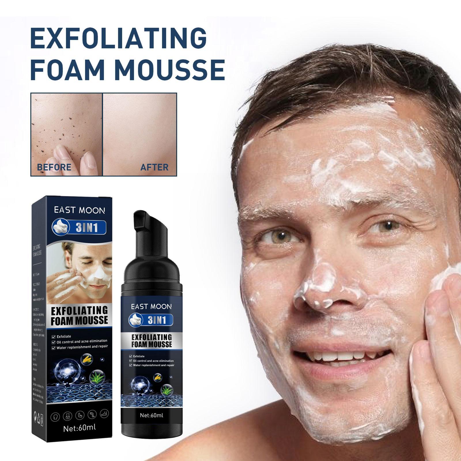 Men's Exfoliating Mousse for Acne and Oil Control