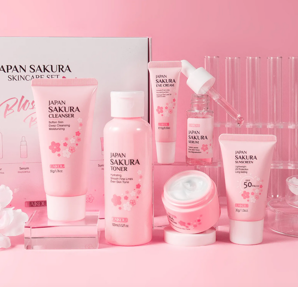 Cherry Blossom Skincare Set – 6pcs